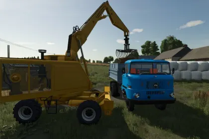 Потужний Екскаватор Fortschritt T174 Weimar Bagger з Розширеним Вибором Кольорів для FS25