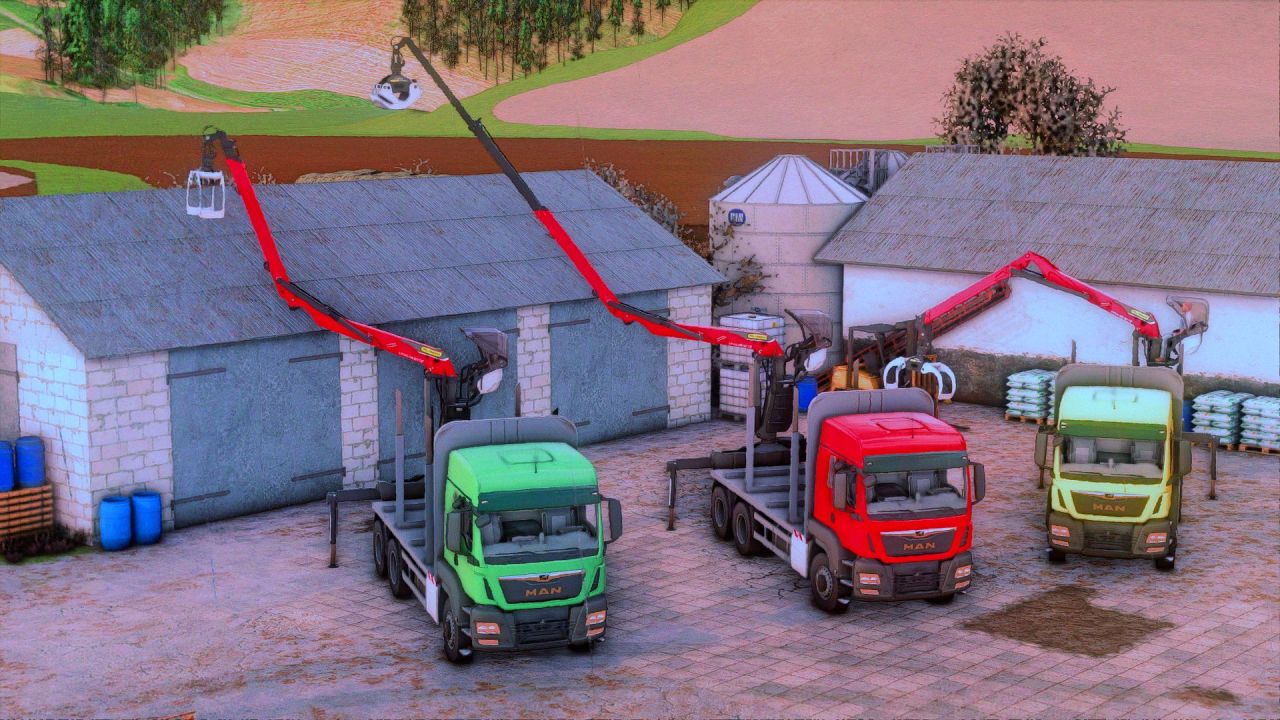Трактор MAN TGS 33.500 (timber edition) для Farming Simulator 25