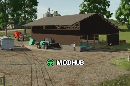 Тваринницький хлів для корів м’ясної породи Suckler Cow Housing V1.0 для FS25