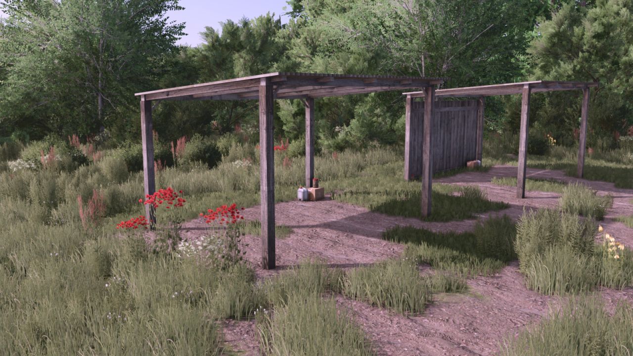 Малі склади/навіс для зберігання техніки Польща для Farming Simulator 25