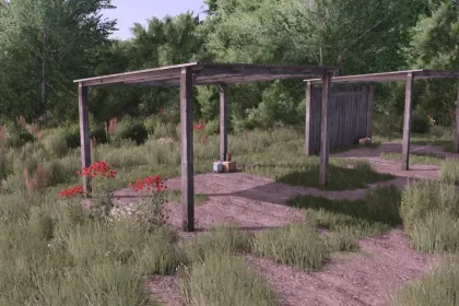 Малі склади/навіс для зберігання техніки Польща для Farming Simulator 25 — 3