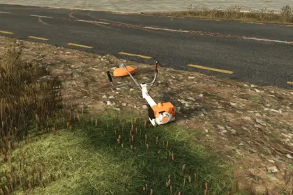 Effizienter Trimmer Stihl FS 221 für Saubere Böschungen in Farming Simulator 25