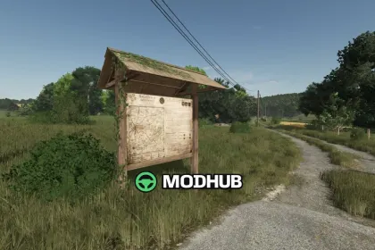 Інформаційна панель (декор, prefab) V1.0 для FS25