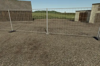 Будівельний паркан Construction Fence для Farming Simulator 25