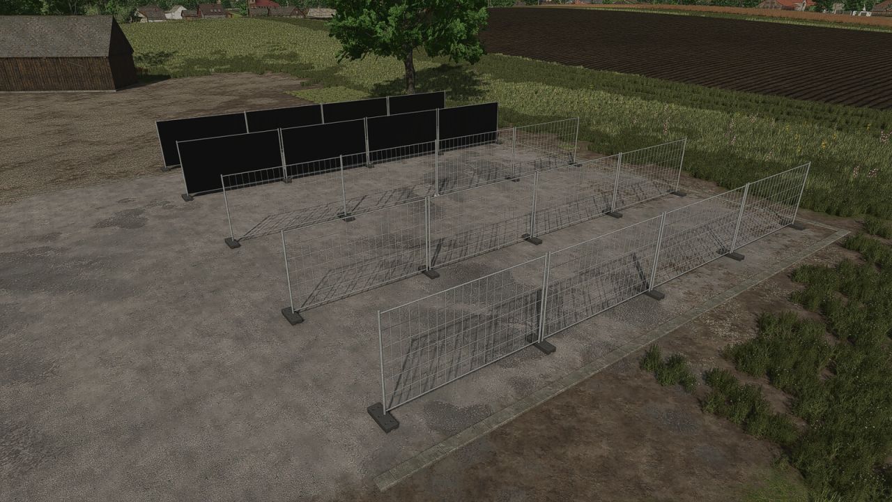 Будівельний паркан Construction Fence для Farming Simulator 25
