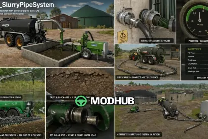 Система труб для гною Slurry Pipe System V1.0.1.7 FS25