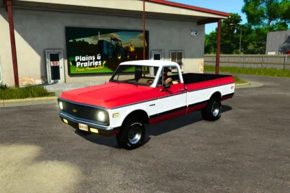 Легендарний Пікап 1970 Chevy C10 для Farming Simulator 25 — Тюнінг, Лебідка та Буксир