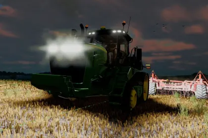 Трактор John Deere 9RT US v2.0 для Farming Simulator 25