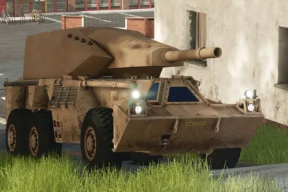 Самохідна гаубиця G6 Rhino 155mm для Farming Simulator 25