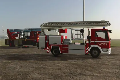 Пожежна автодрабина MAN TGM Fire Department для Farming Simulator 25