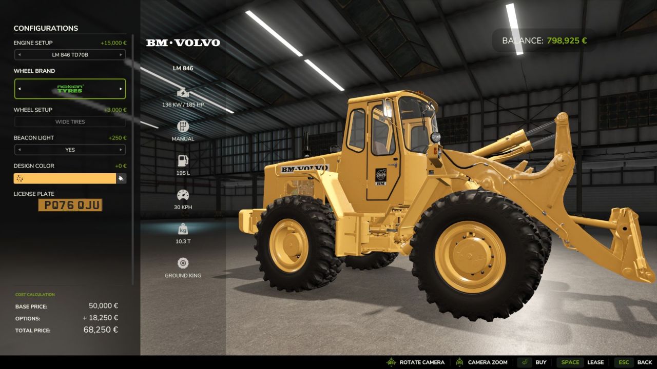 Потужний Фронтальний Навантажувач Volvo BM LM 846 для Farming Simulator 25 - Скріншоти