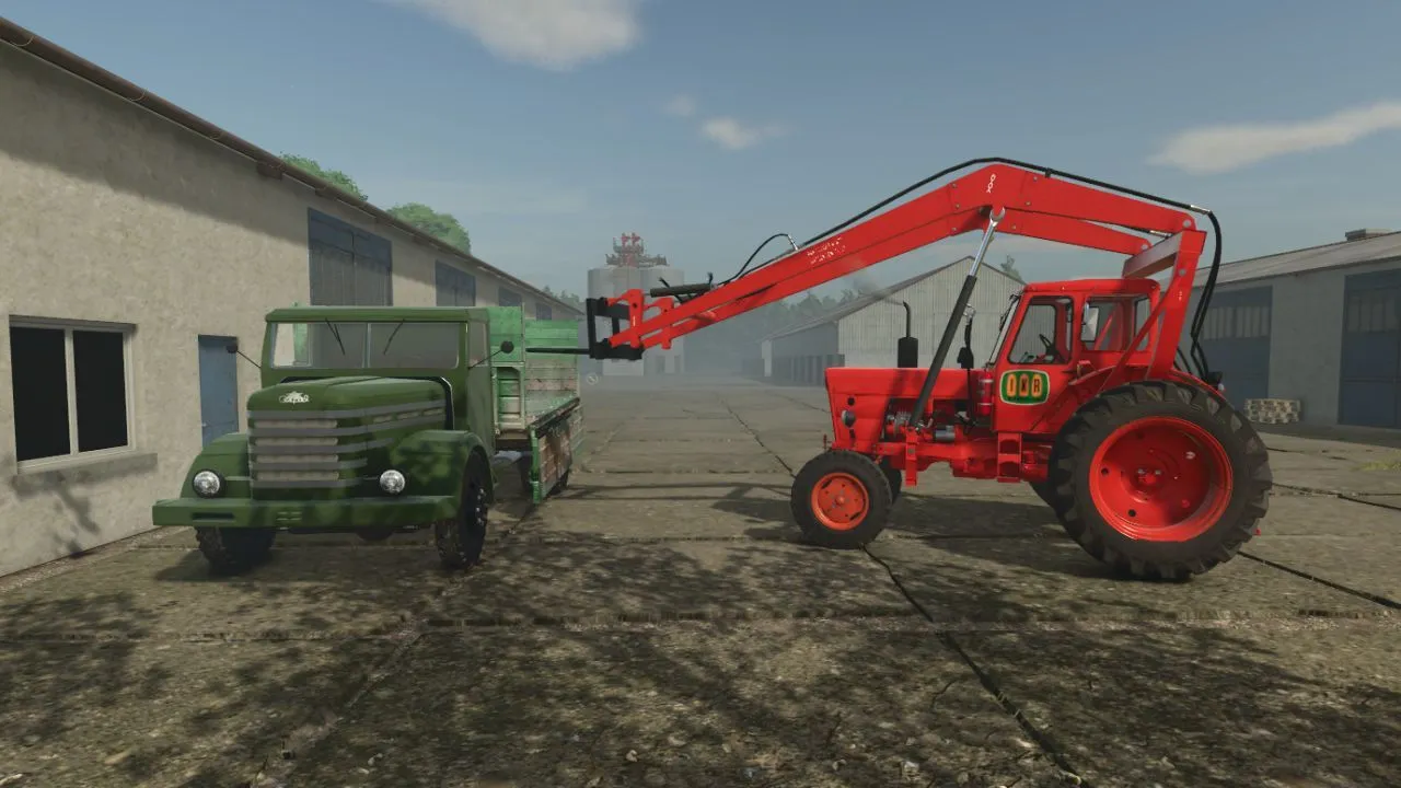Legendarny Traktor MTZ 50 z Ładowarką Taśmową (Bocian) do Farming Simulator 25