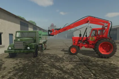 Legendarny Traktor MTZ 50 z Ładowarką Taśmową (Bocian) do Farming Simulator 25
