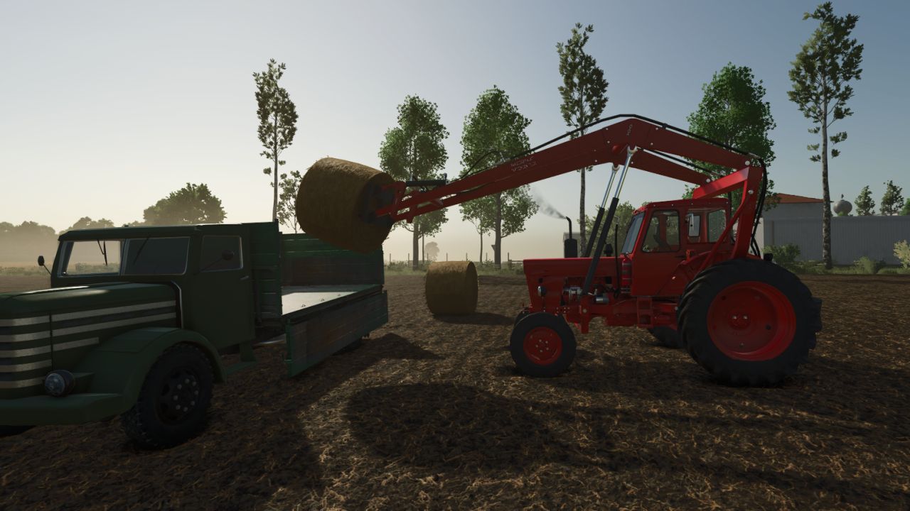 Легендарний Трактор MTZ 50 зі Стрічковим ("Лелека") Навантажувачем для Farming Simulator 25 - Скріншоти