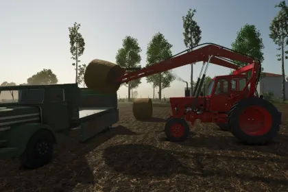 Легендарний Трактор MTZ 50 зі Стрічковим ("Лелека") Навантажувачем для Farming Simulator 25