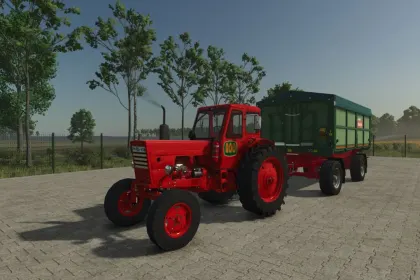 Legendarny Traktor MTZ 50 z Ładowarką Taśmową (Bocian) do Farming Simulator 25