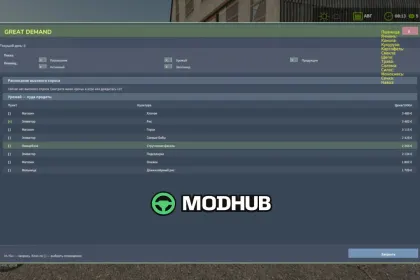 Скрипт High Demand V1.0 для FS25 — 3