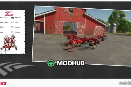 Schwader Fimaks FMR 745A V1.0 für FS25 — 2