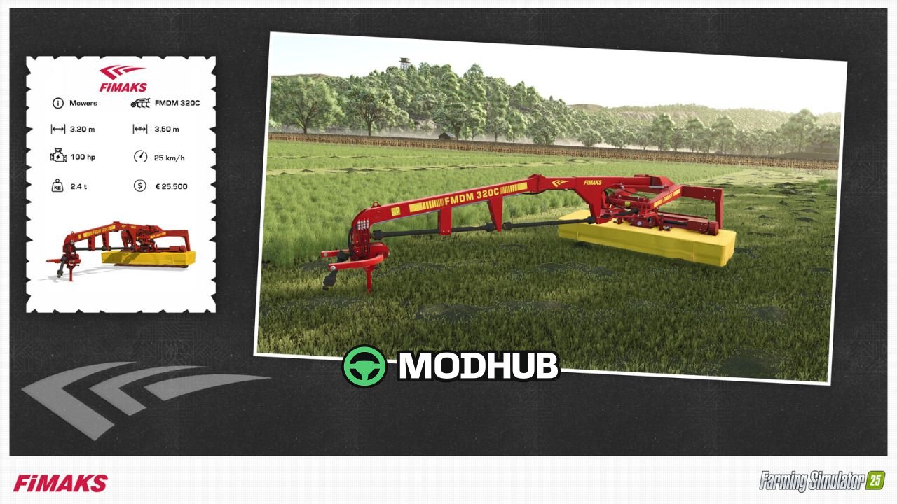 Scheibenmähwerk Fimaks FMDM 320C für FS25