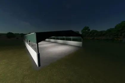 База/зерносховище Traditional flat storage granary для Farming Simulator 25 — 3