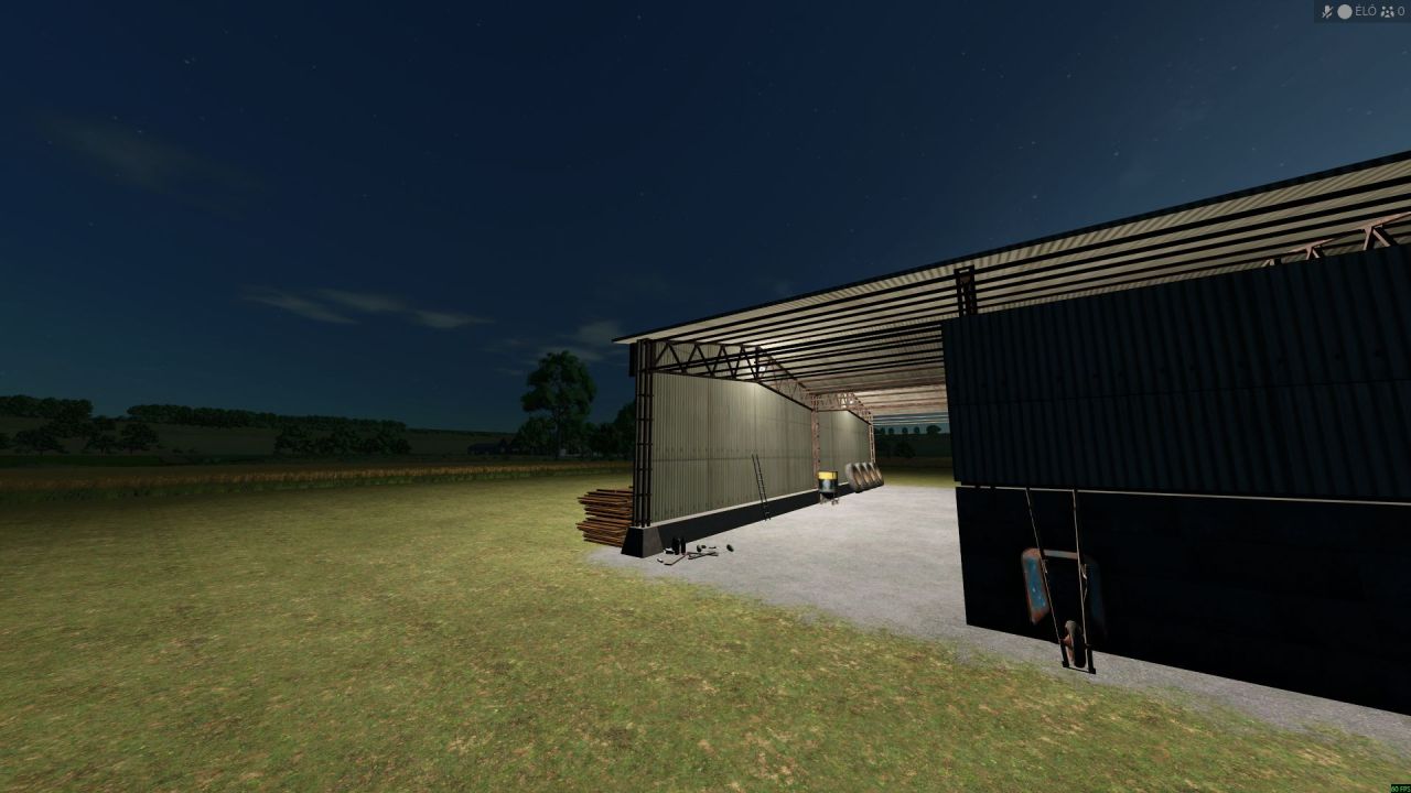 База/зерносховище Traditional flat storage granary для Farming Simulator 25
