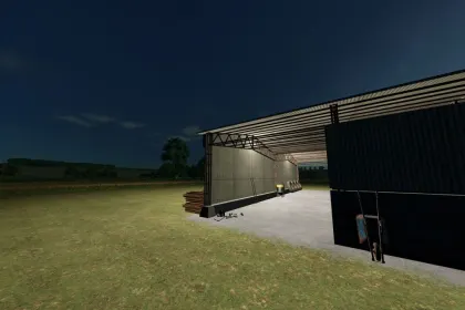 База/зерносховище Traditional flat storage granary для Farming Simulator 25 — 4
