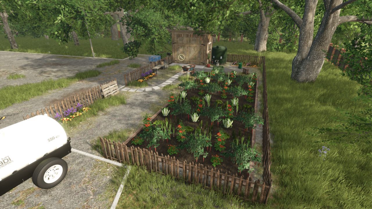 Ефективний Garden Plot / Garden Plot Berries — Міні-ферма Овочів та Ягід для Farming Simulator 25