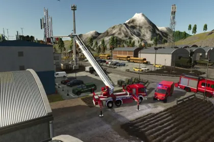 Пожежний автомобіль Scania Fire Unit – Articulated Reacte342C53 для Farming Simulator 25