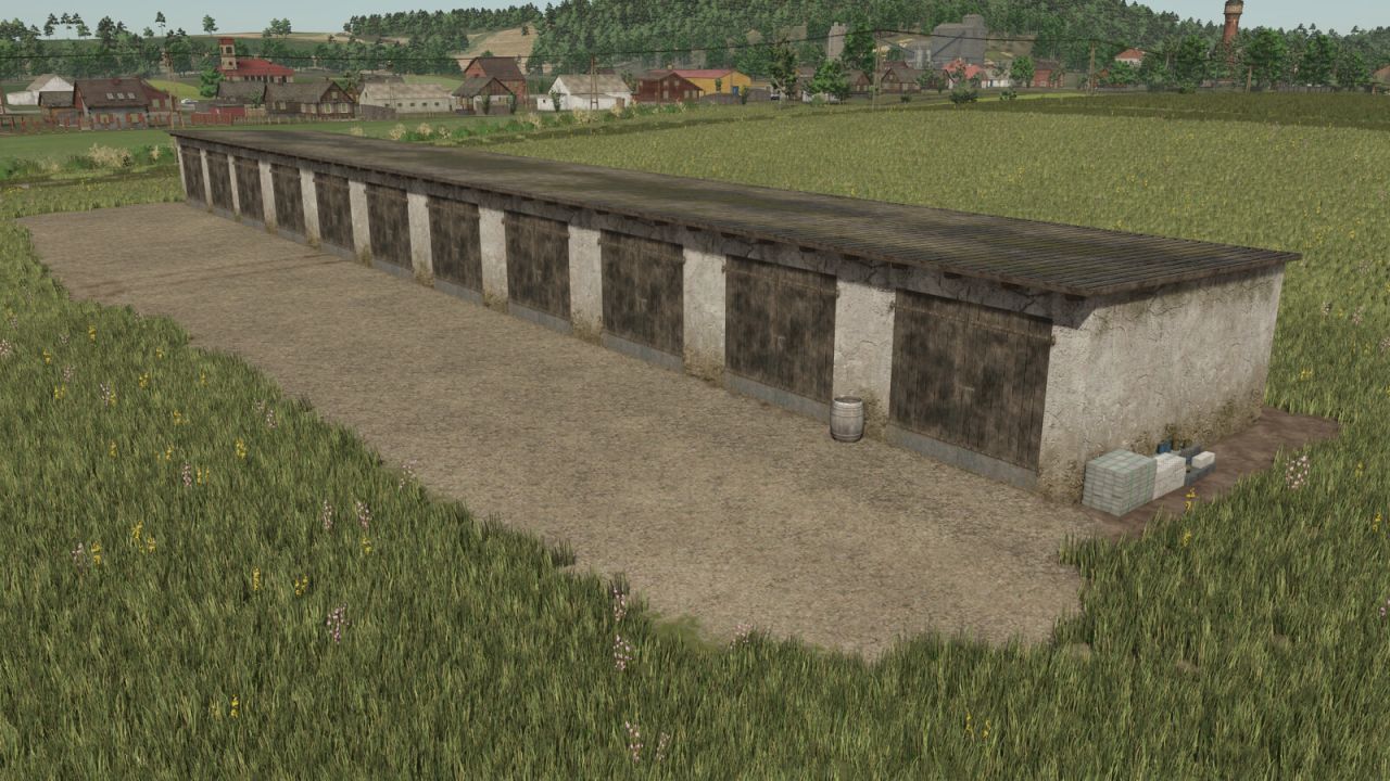 Nowy Duży Garaż Big Garage PGR — Wygodne Magazynowanie Sprzętu w FS25