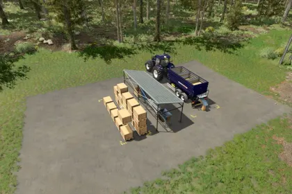 Ефективний Palletizer — Завод для Швидкого Пакування Врожаю на Піддони в FS25 — 4