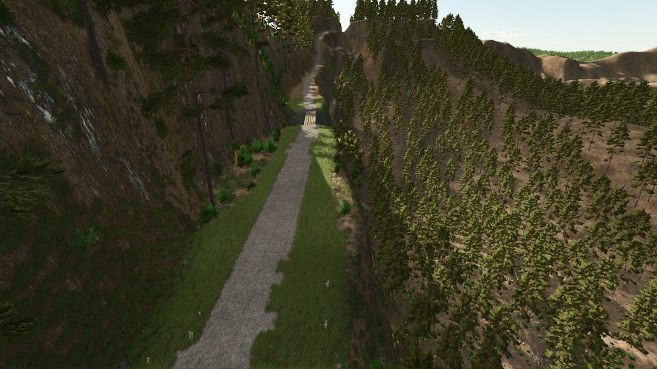 Extreme Map Brown Pine Ridge for Farming Simulator 25 — Cool Slopes and Logging