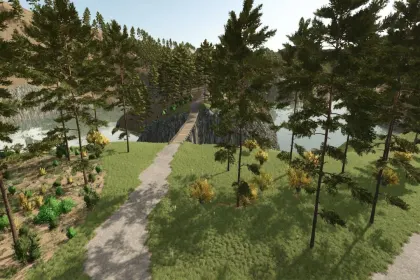 Екстремальна Карта Brown Pine Ridge для Farming Simulator 25 — Круті Схили та Лісозаготівля — 4