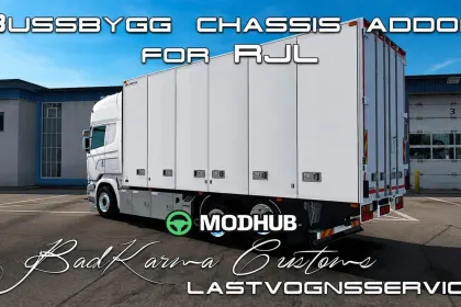 Bussbygg Chassis + Drawbar Trailer v1.6 для ETS2 — 3