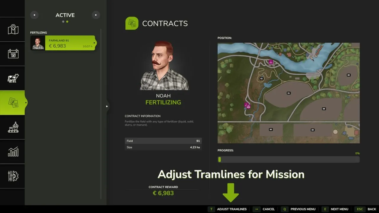 Ефективний Adjust Tramlines For Missions — Точне Налаштування Технологічних Колій для Місій у FS25