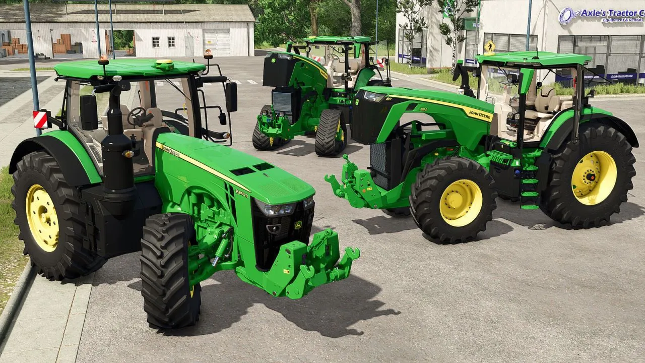 Powerful John Deere 8R Tractor Pack (2019/2022/8RX) for Farming Simulator 25
