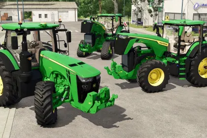 Powerful John Deere 8R Tractor Pack (2019/2022/8RX) for Farming Simulator 25 — 1
