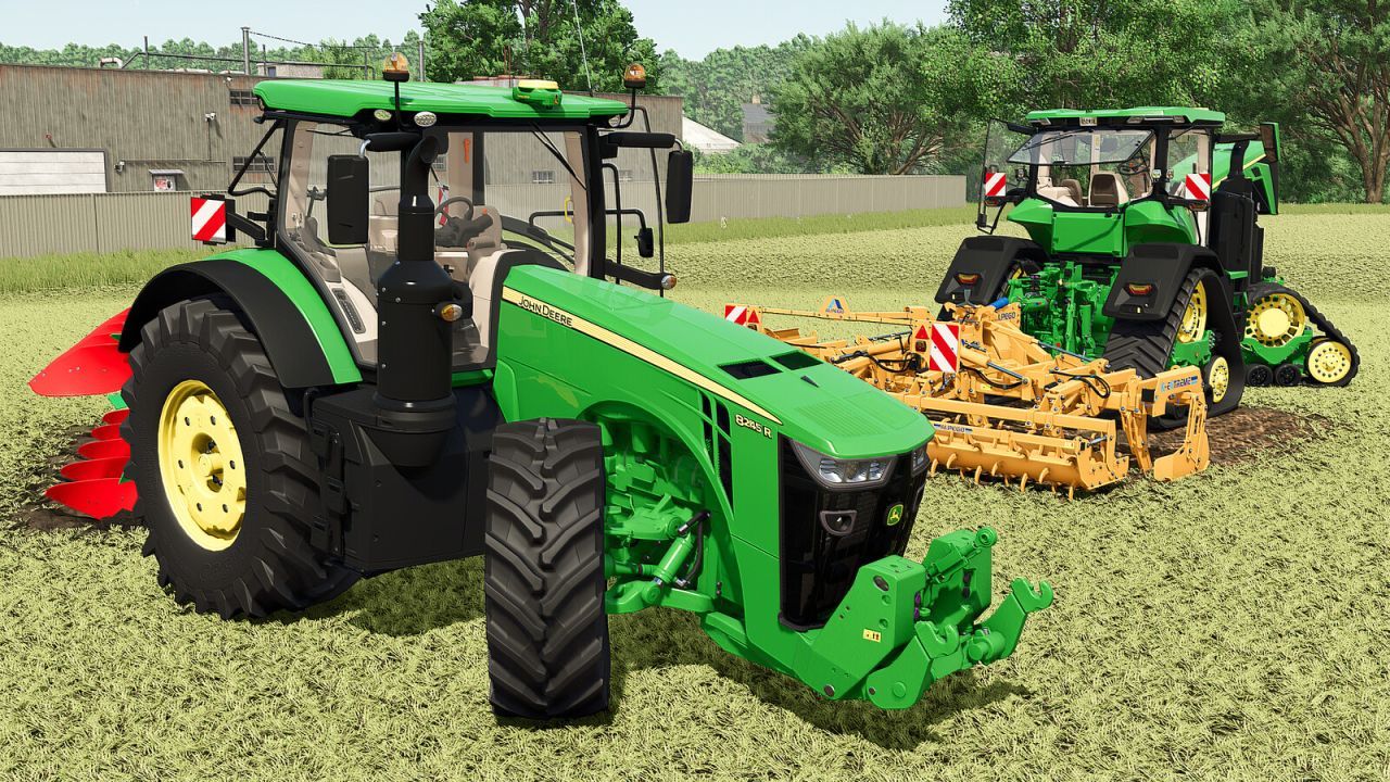 Powerful John Deere 8R Tractor Pack (2019/2022/8RX) for Farming Simulator 25
