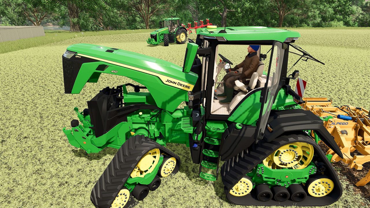 Powerful John Deere 8R Tractor Pack (2019/2022/8RX) for Farming Simulator 25