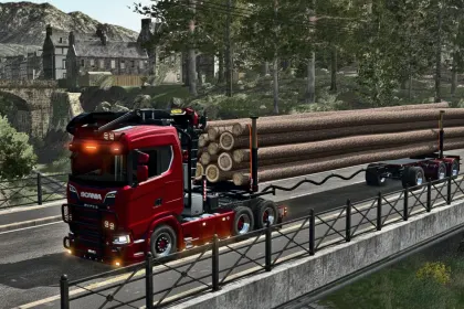 Lkw Holzanhänger Pack für Farming Simulator 25 — 1