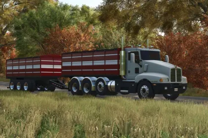 Тягач Kenworth T600 AR для Farming Simulator 25
