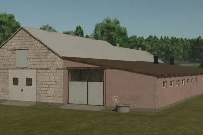 Authentischer Stall Old Polish Cowbarn — Kuhstall für 70 Köpfe für FS25 — 2