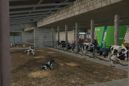 Authentischer Stall Old Polish Cowbarn — Kuhstall für 70 Köpfe für FS25 — 3