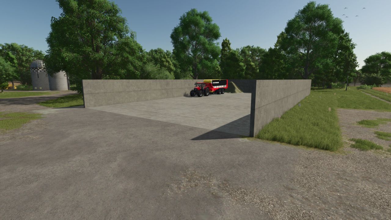 Міцні Бетонні BunkerSilos Concrete BunkerSilos для FS25 — 6 Розмірів для Силосу - Скріншоти