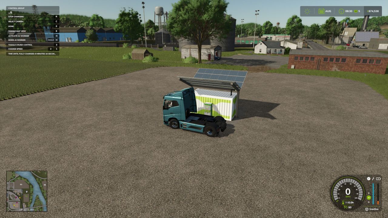 Ефективна Зарядна Станція Charging Station With Solar Panels And Storage + Електропаливний Причіп - Скріншоти