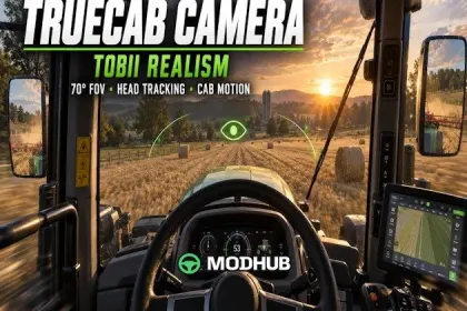 Камера в кабіні TrueCab Tobii Realism v0.1.3.2 для FS25