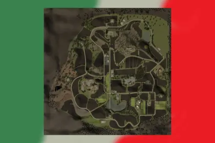 Сонячна Карта Mediterranean Italy для Farming Simulator 25 — Італійські Пагорби, Виноградники та Виробництва — 2