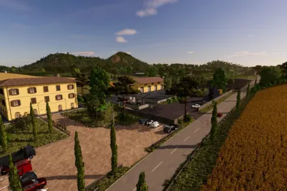 Сонячна Карта Mediterranean Italy для Farming Simulator 25 — Італійські Пагорби, Виноградники та Виробництва — 6