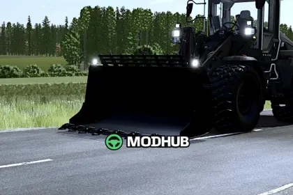 Volvo Radlader Schaufel (IC) v1.0 wheel loader bucket for FS25 — 2