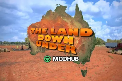 The Land Down Under v1.0 1.60 map for ETS2