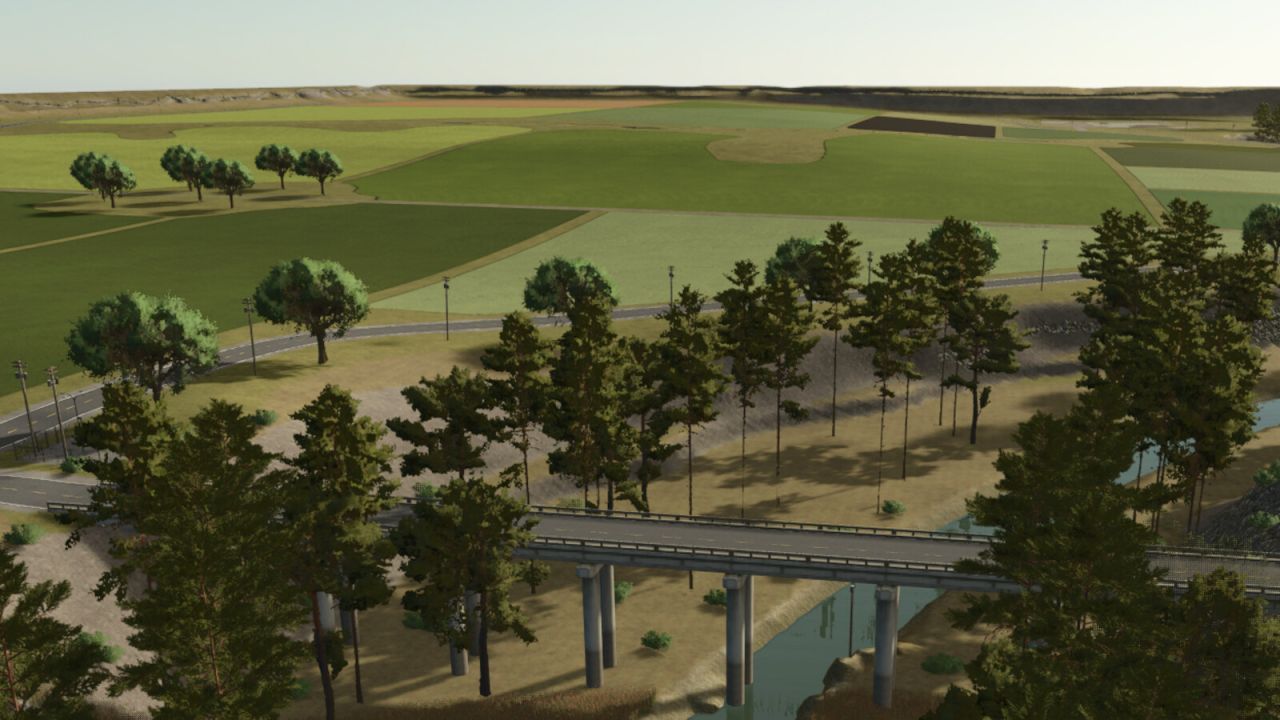 Legendäre Karte Panhandle Caprock für Farming Simulator 25 — Große Felder, Plateaus und Wälder